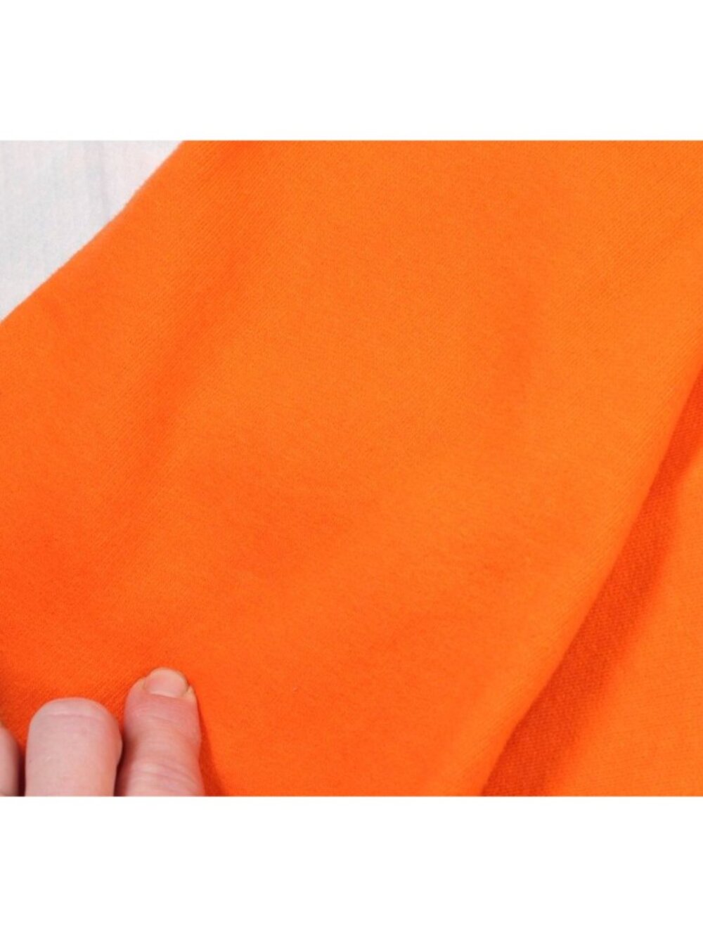 NFL Broncos Spell Out Horse Logo Orange Pull Over Sweatshirt Medium - Picture 3 of 7